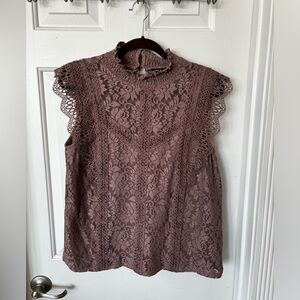 Cable & Gauge lace top